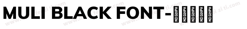 MULI BLACK FONT字体转换